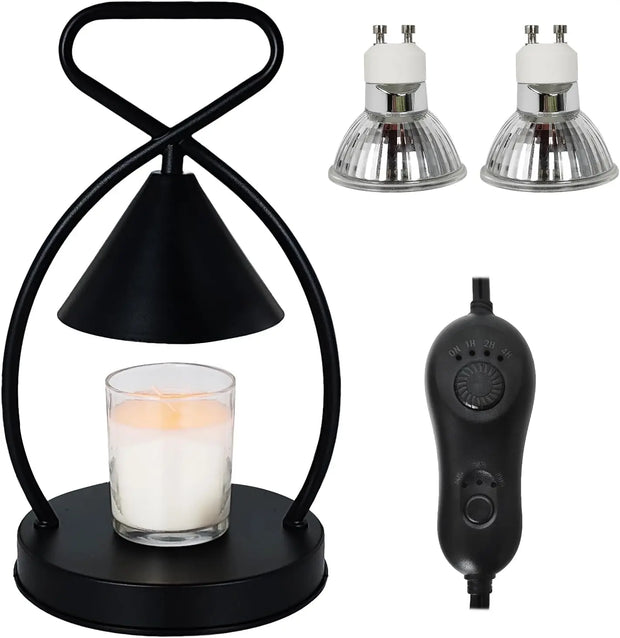 Nordic Creative Styling Aromatherapy Wax Melting Lamp Black Iron Desk Nightlight Romantic Bedlight Melting Candle Lamp