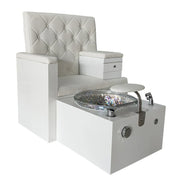 Multifunctional Nail Salon Chair With Convenient Storage Foot Care and Foot Spa Massage Sofa Chair