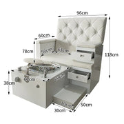 Multifunctional Nail Salon Chair With Convenient Storage Foot Care and Foot Spa Massage Sofa Chair