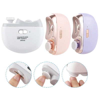 Electric Automatic Nail Clippers With Light Trimmer Nail Cutter Manicure For Baby Adult Care Scissors Body Tools Nail Polishing