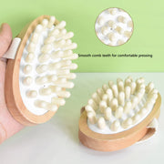 Wood Massage Wash Hair Brush Cellulite And Improved Lymphatic Drainage Shower Bathe Skin Clean Airbag Body Massage Brush