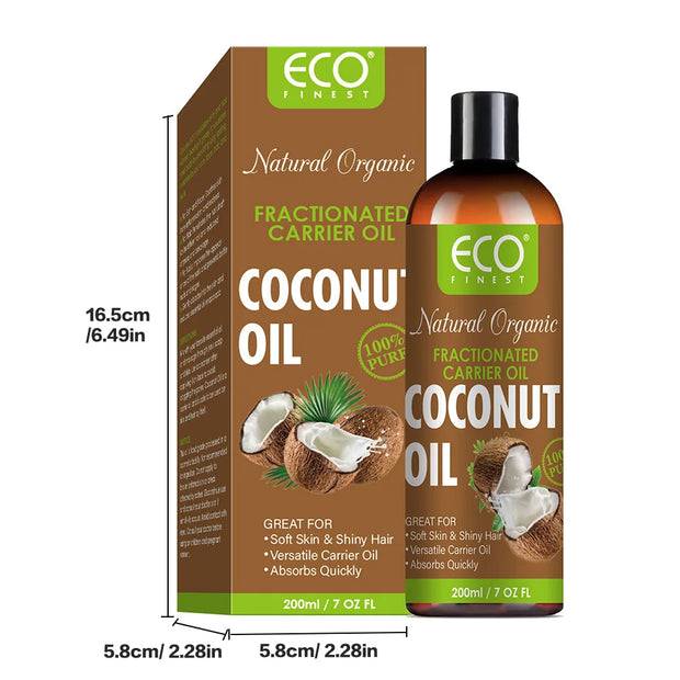 200ml Nourishing Moisturising Coconut Oil Massage Shave Skin Care Conditioning Nourish Hair Smooth Frizz