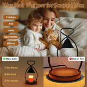 Nordic Creative Styling Aromatherapy Wax Melting Lamp Black Iron Desk Nightlight Romantic Bedlight Melting Candle Lamp