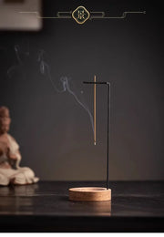 New Upside Down Incense Burner Incense Stick Holder Wooden Round Incense Tray Ornament Bedroom Home Yoga Decoration Crafts