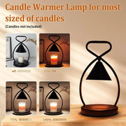 Nordic Creative Styling Aromatherapy Wax Melting Lamp Black Iron Desk Nightlight Romantic Bedlight Melting Candle Lamp